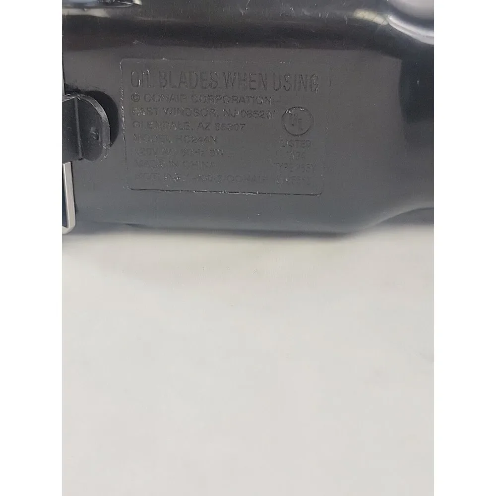 Conair HC244N Gray,‎ Corded Stainless Steel Hair Clipper with Attachments, VGC